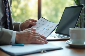 Domain owner reviewing a pricing worksheet and comparable sales before listing a domain